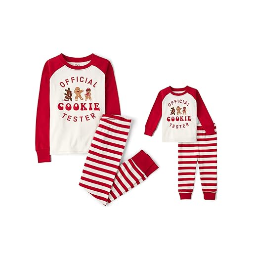 The Children's Place unisex-baby And Kids, Sibling Matching, Holiday Pajama Sets, Cotton