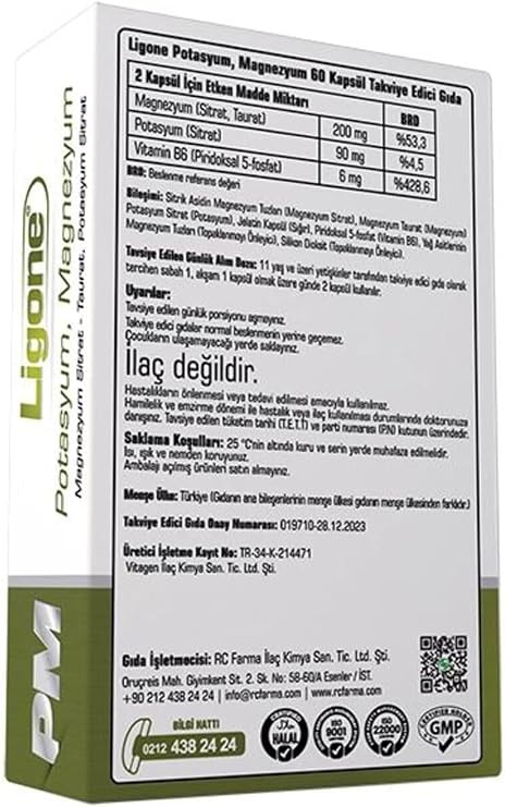 Ligone Potassium Magnesium 60 Capsule