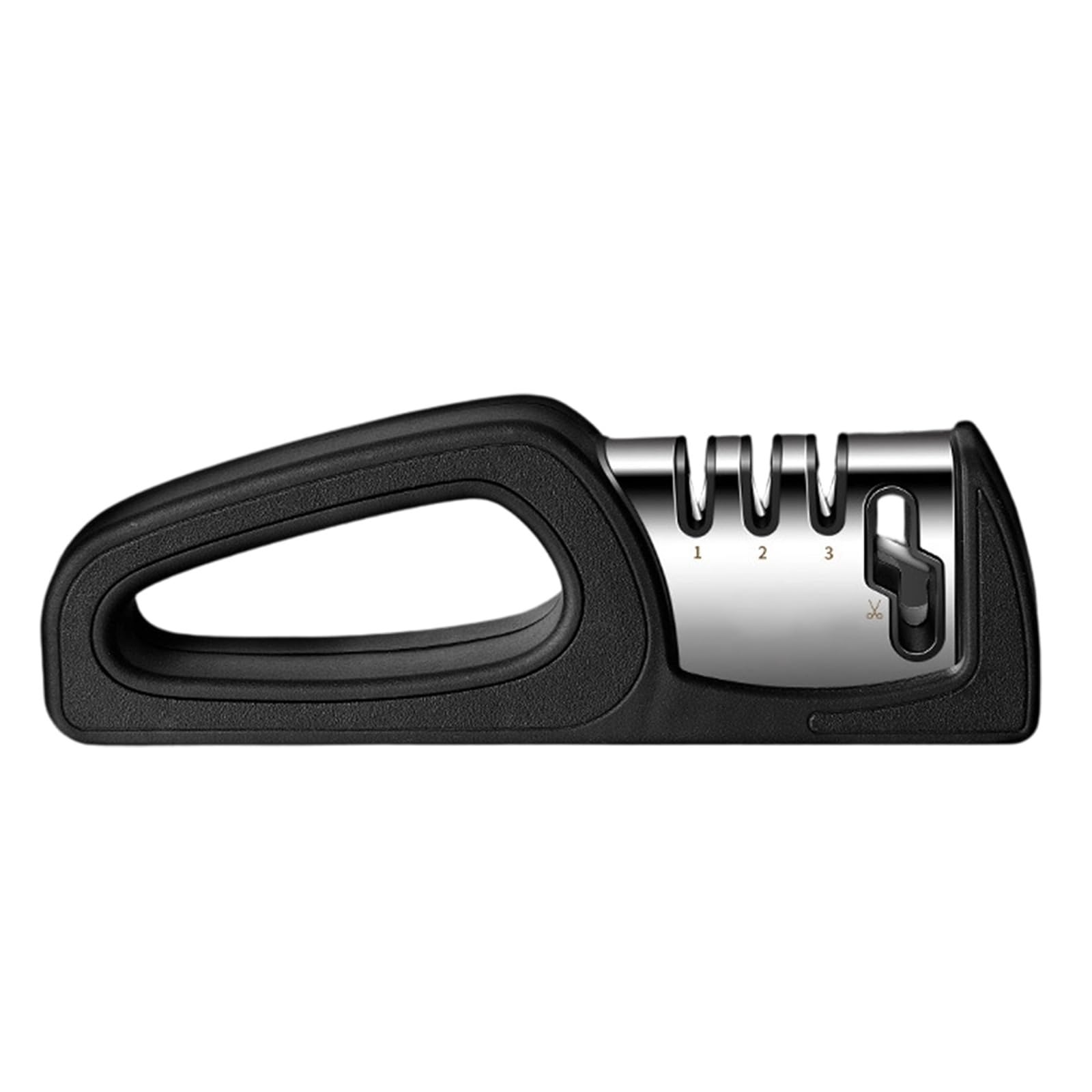 Elnwnnkc Black And White Efficiency Ceramic Cutter Sharpening Stone Safe Cutter Sharpener For Homes Kitchen Camping And Professional Cooks Safe Sharpener