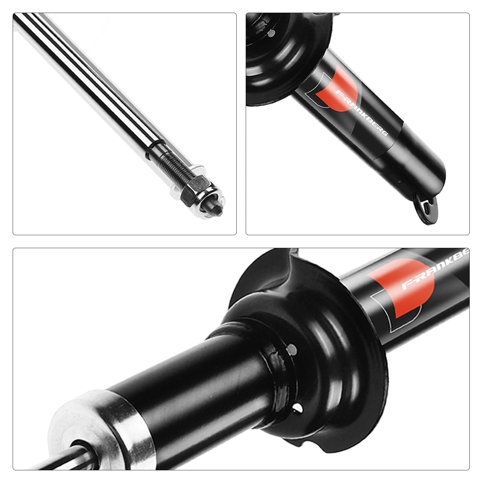 Frankberg 2x Ammortizzatori per sospensioni Ammortizzatori per telaio Anteriore sinistro destro 472mm Pressione del gas Compatibile con 147 937 GT 937 156 Sportwagon 932 156 932 50515466,60671076