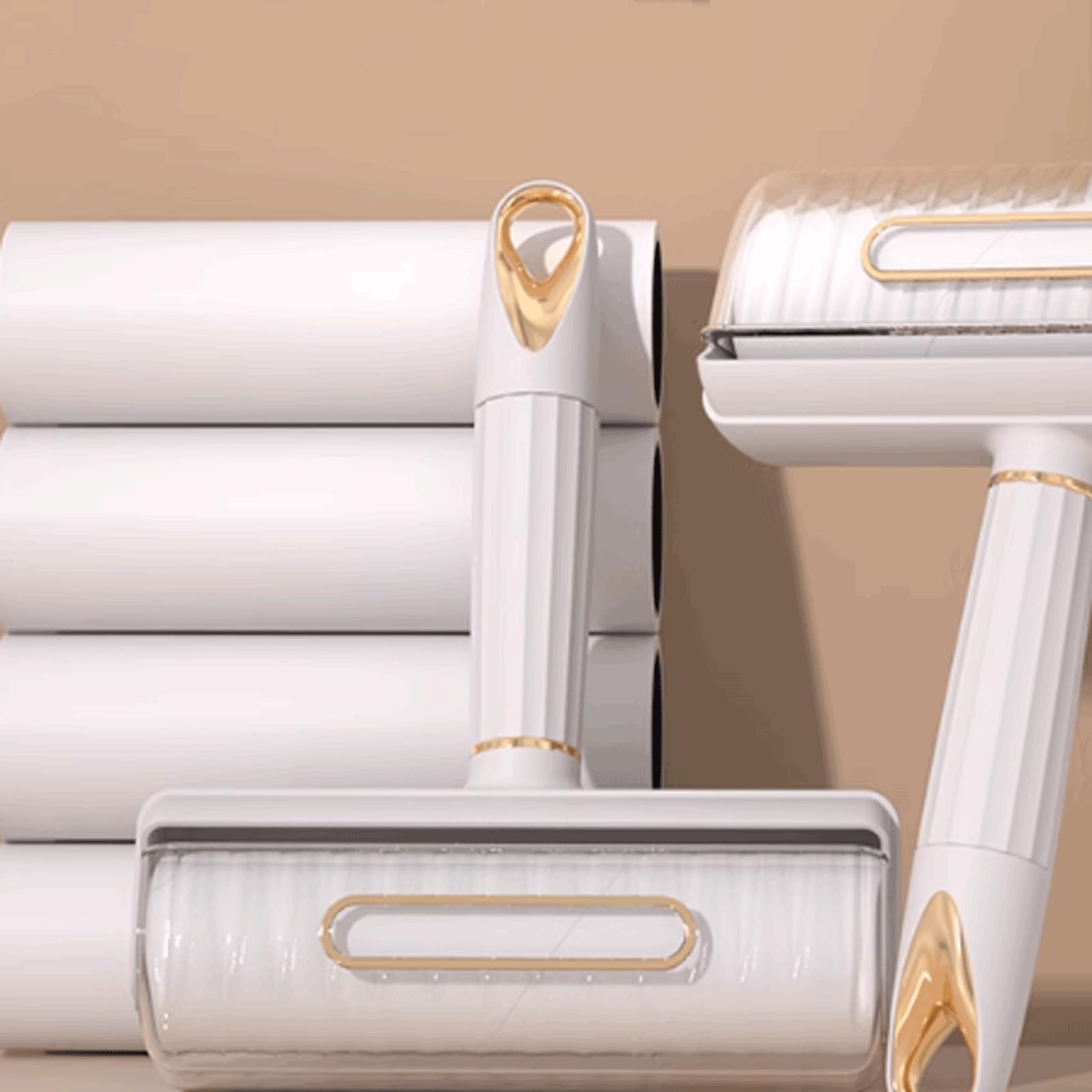 Fuerte adherencia Rodillo de Pelusa de plástico con Funda, quitapelusas con Mango extraíble para Ropa, 60 Hojas por Rodillo Adhesivo para Ropa portátil