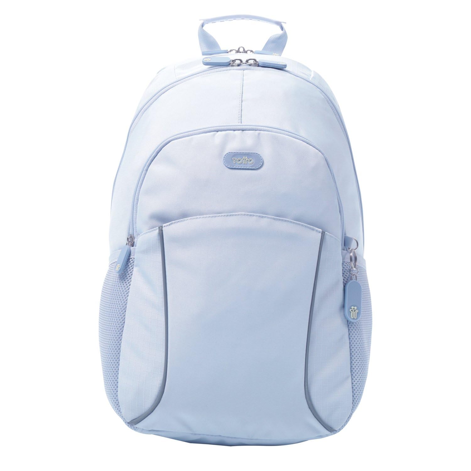 TOTTO - Mochila para Ordenador Portátil de 15,4 Pulgadas, Modelo Cambri 2.0, 3 Compartimentos, Bolsillo Tablet 10", Bolsillo Botella, Espaldar Ergonómico, Cómodas Correas en S, Color Halogen Blue