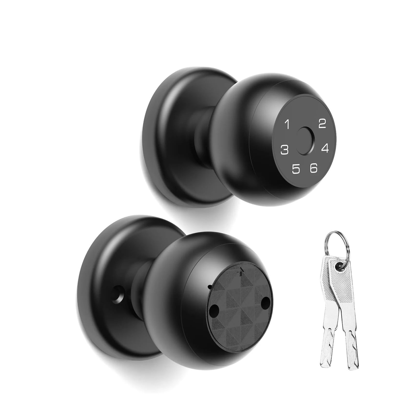 Smart Lock Cerradura de puerta de entrada sin llave, código de acceso de huellas dactilares, control de aplicación, teclado electrónico, cerradura de cerrojo para puerta interior