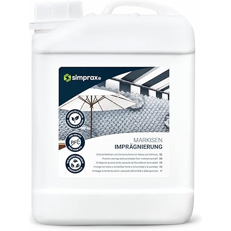 Amazon.de simprax® Markisen Imprägnierung LangzeitImprägniermittel