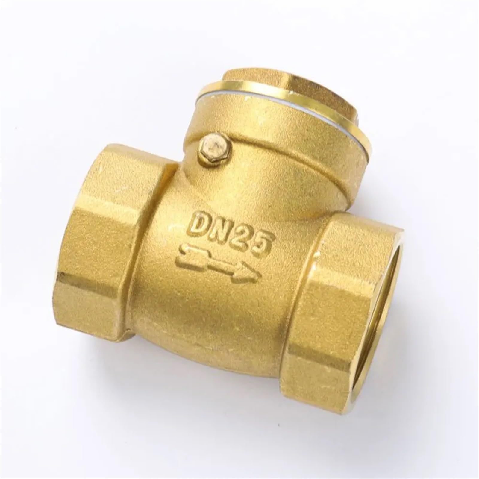Valvola di ritegno a Battente in Ottone con Filettatura Femmina 1/2" 3/4" 1" 1-1/4" 1-1/2" 2" Non Ritorno unidirezionale(BSPP Better,1.5 inch)