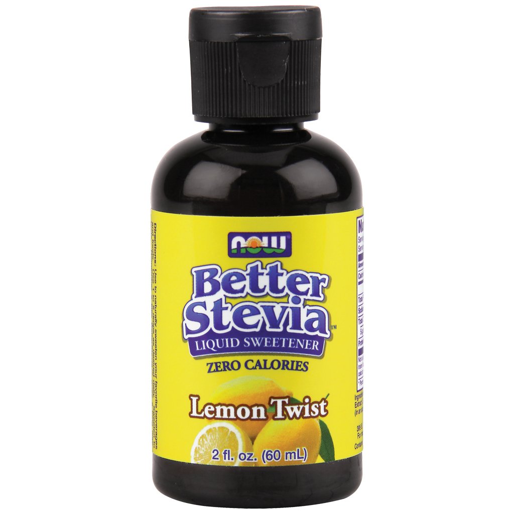 Now Foods, Better Stevia, Zero-Calorie Liquid Sweetener, Lemon Twist, 2 fl oz (59 ml)