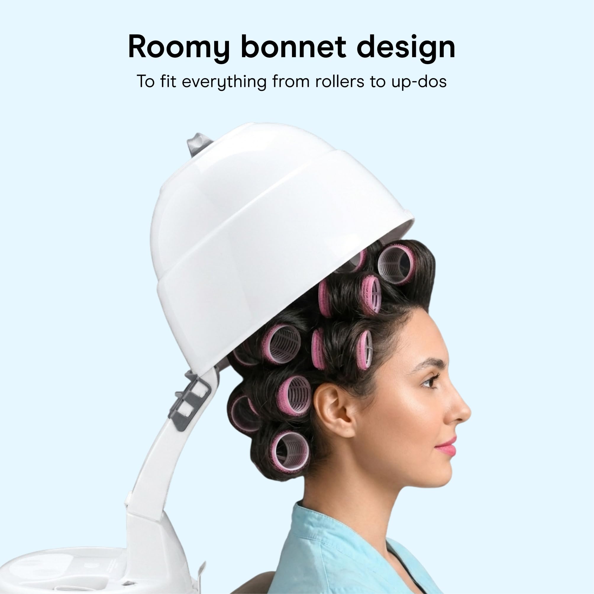 Conair Bonnet Hair Dryer with Carrying Handle, Adjustable Height, 1875W view 6