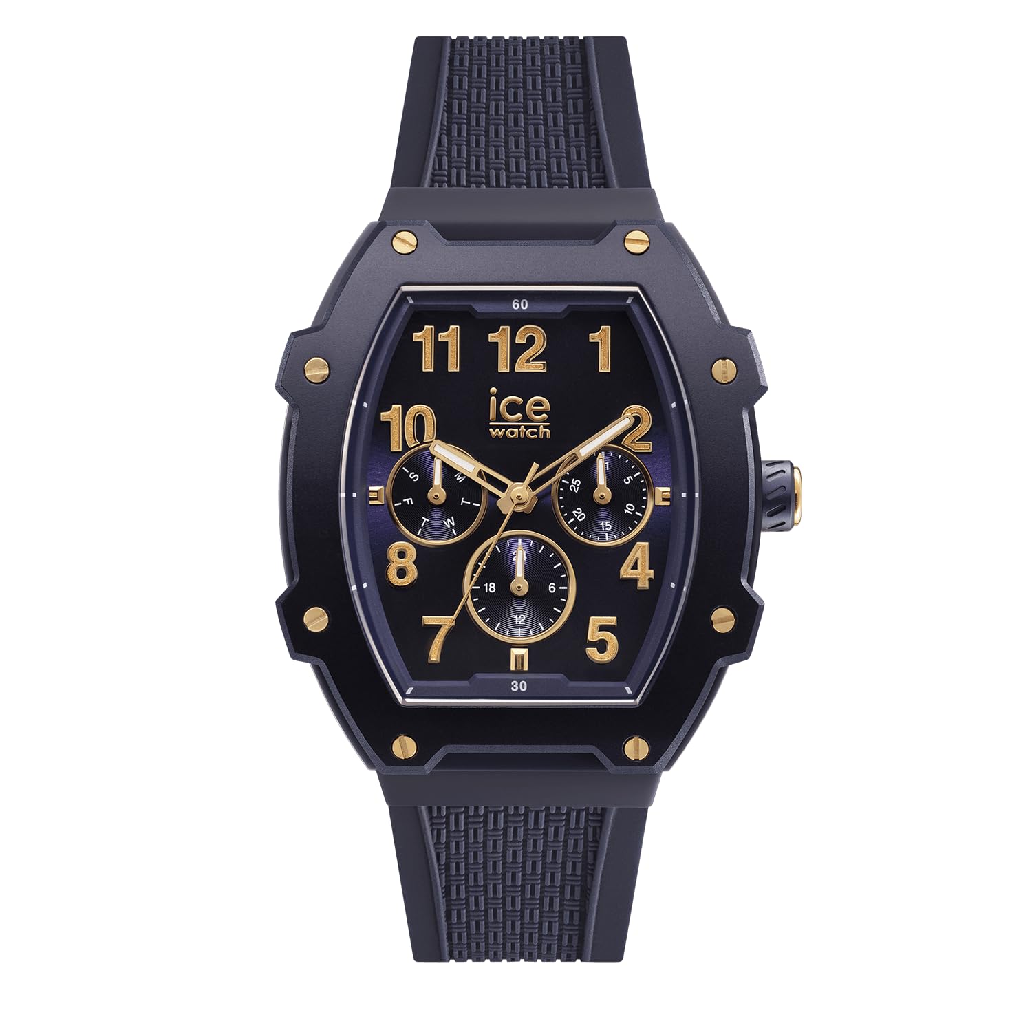 ICE-WATCH - ICE boliday Gold Blue - Men's Wristwatch with Silicon Strap - 023314 (Medium)