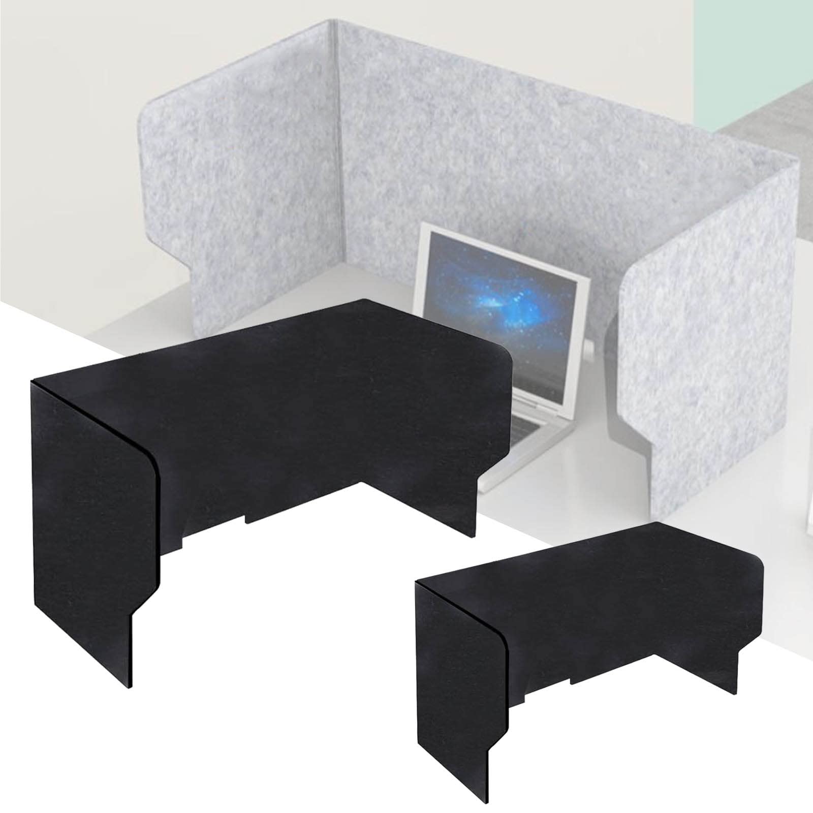 GJZQDKX Acoustic Desk Privacy Panel Stand Up Desk Dividers Folding Partition for Office Home Libraries Reduce Noise and Visual Distractions W24”/31”/39” X H20”
