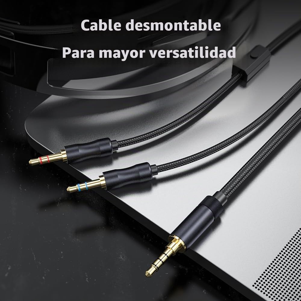 FIIO JadeAudio JT1 - Auriculares Profesionales de Estudio para grabación de Videojuegos con micrófono, diafragmas de 50 mm, Auriculares de Estudio de música de Alta resolución