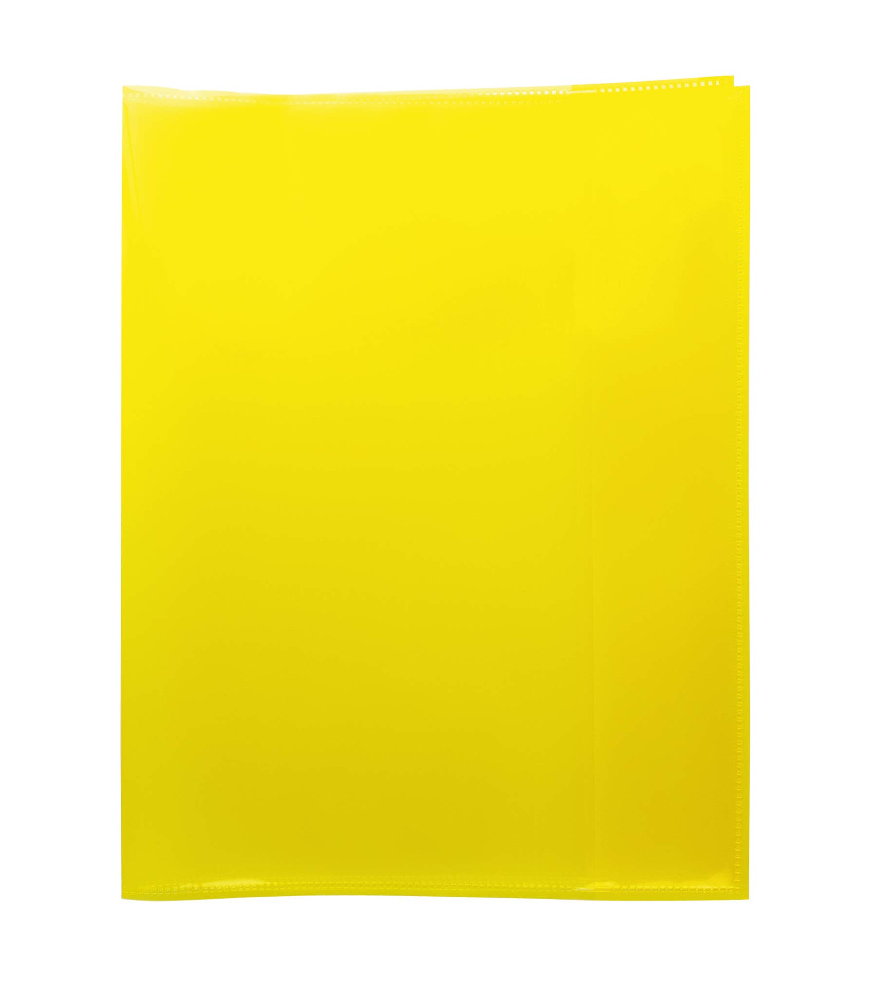 HERMA 19623 Quart Transparent Yellow Notebook Covers, Pack of 10, Book Covers Made of Durable, Wipe-Clean & Extra Thick Polypropylene Film, Transparent Notebook Cover Set for School Notebooks,