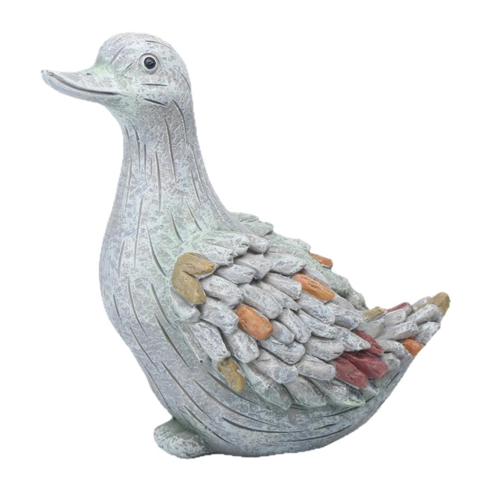 Statue de Canard Objet Déco Maison Jardin Balcon - Figurine Animale Résine