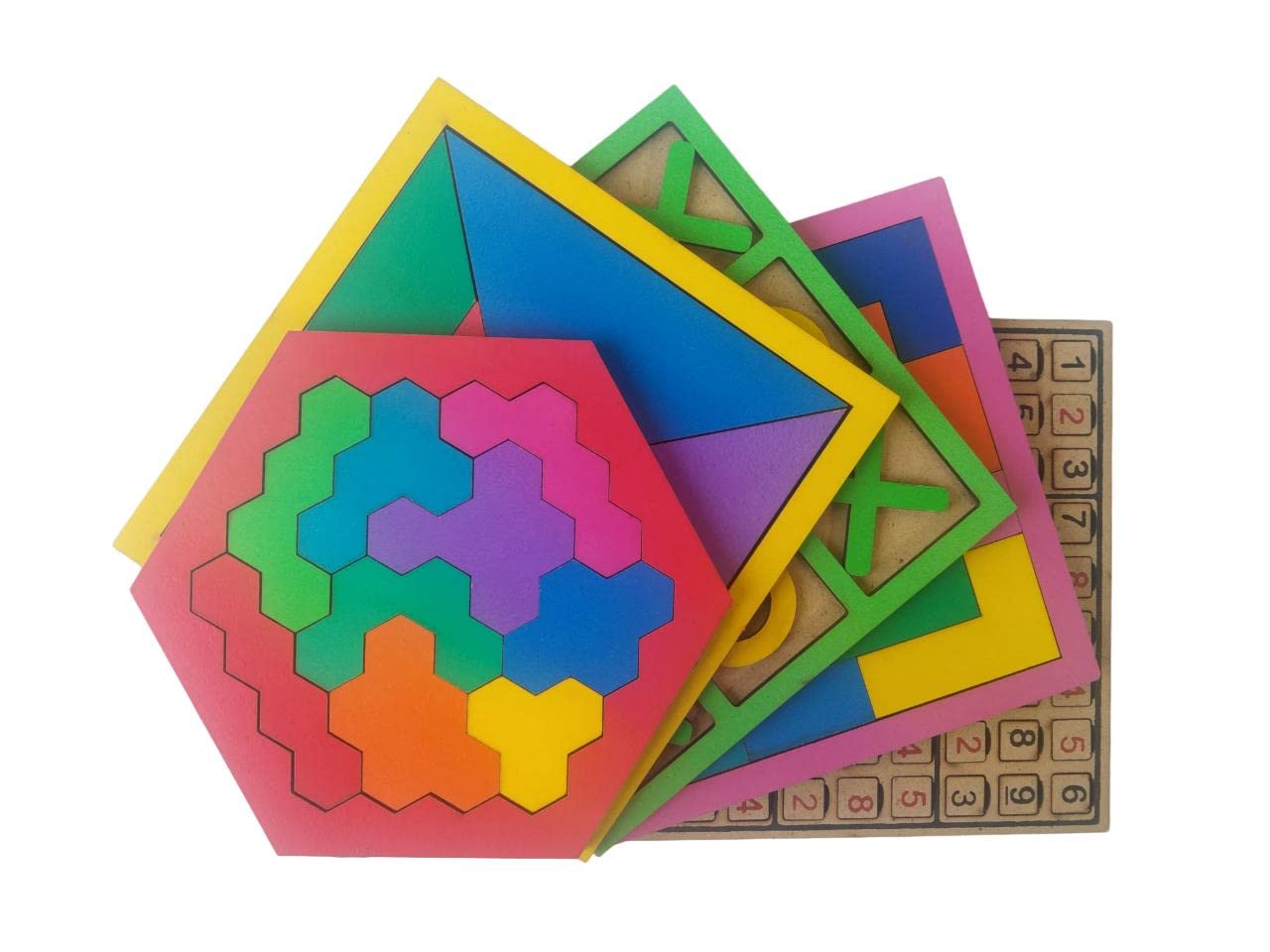 IQ Raiser Set of Honey Bee, Tangram, Tic Tac Toe, Pattern & Sudoku Puzzle (B0BKTND96M) Amazon Price History, Amazon Price Tracker