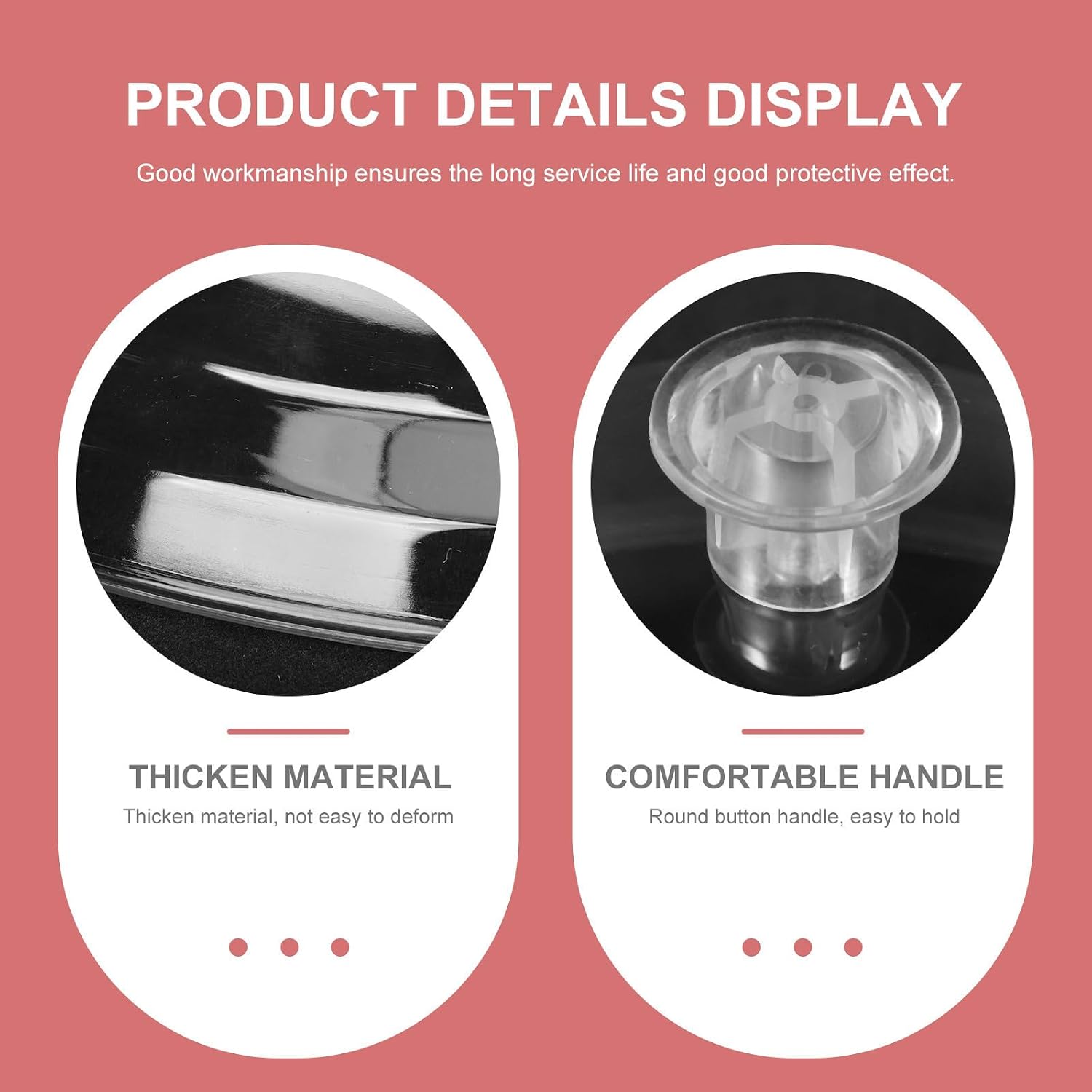 2pcs round Acrylic Food Cover, Portable Insulated