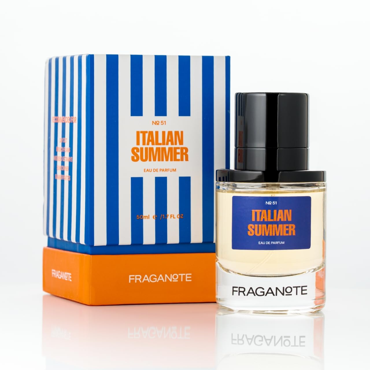 Fraganote Italian Summer Perfume for Man & Woman (50ml) | Eau De Parfum | Premium Unisex Perfume | Ideal for Gifting | Mandarin, Juicy Pear & Musk Notes