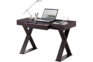 Techni Mobili Espresso Writing Desk: The Perfect Small Espresso Desk for Your Home