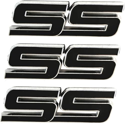 Miniatura 6 de 3 calcomanías de metal SS para puerta delantera, emblema de automóvil, repuesto para Chevy Camaro 06-10 (línea roja)