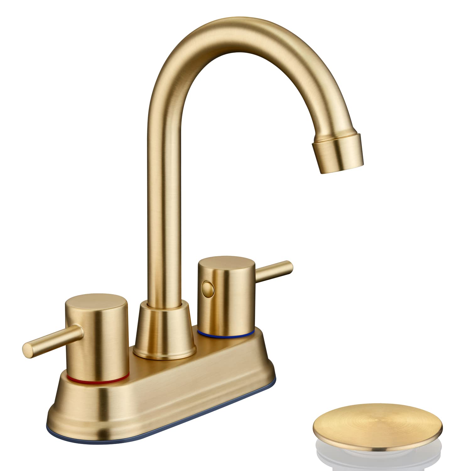 Buy BONADE Two Handle Bathroom Sink Faucet 2 or 3 Hole,High Arc