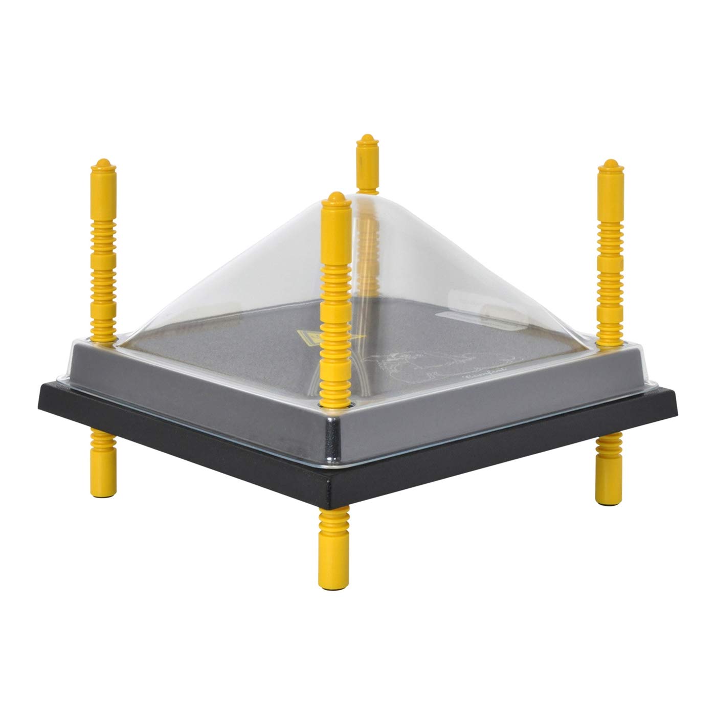 VOSS.farming Kükenaufzucht Komplettset für bis zu 25 Küken, 30x30cm Wärmeplatte mit Abdeckung + Tränke + Futterautomat + Tränkenwärmer, robust, Aufzucht Küken Frostschutz