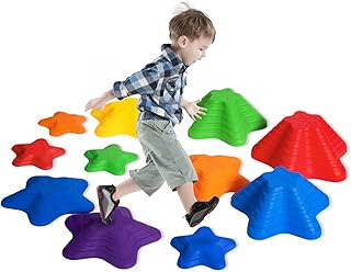 Balance Stepping Stones for Kids Stepping Stones Set Balance Blocks Indoor & Outdoor Kids Fitness Equipment Promotes Balance Coordination & Strength