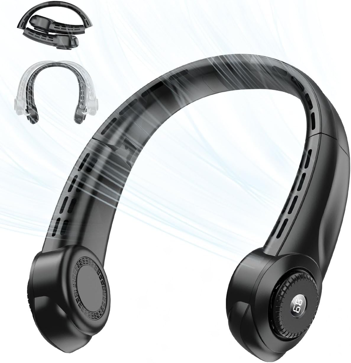 ネッククーラー 首掛け扇風機 携帯扇風機 折りたたみ式 ネックファン ネッククーラーファン 首掛け 扇風機 3段階調整 コンパクト 折りたたみ