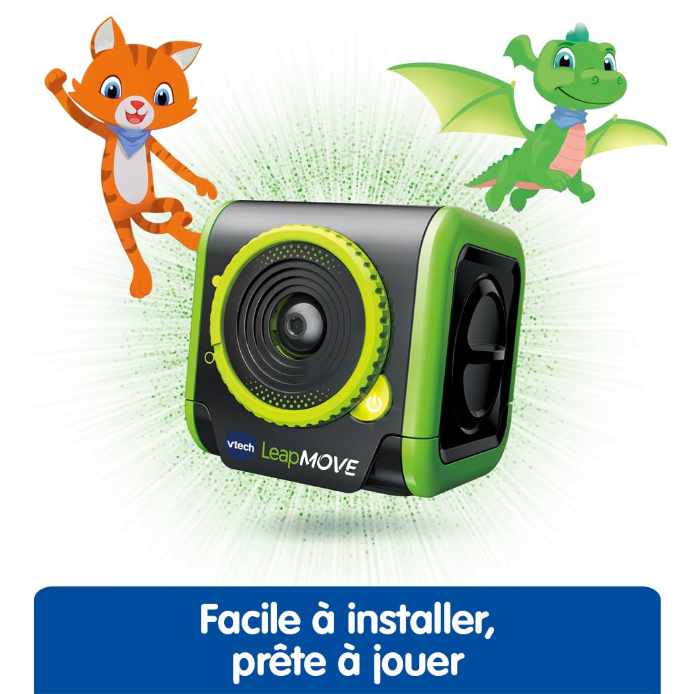 VTech - LeapMOVE Console TV Éducative - Apprendre en Bougeant avec 25 Aventures et Jeux Éducatifs - Console Jeux Enfant Plug & Play, USB-C/HDMI - Cadeau Enfant Dès 4 Ans - Contenu en Français