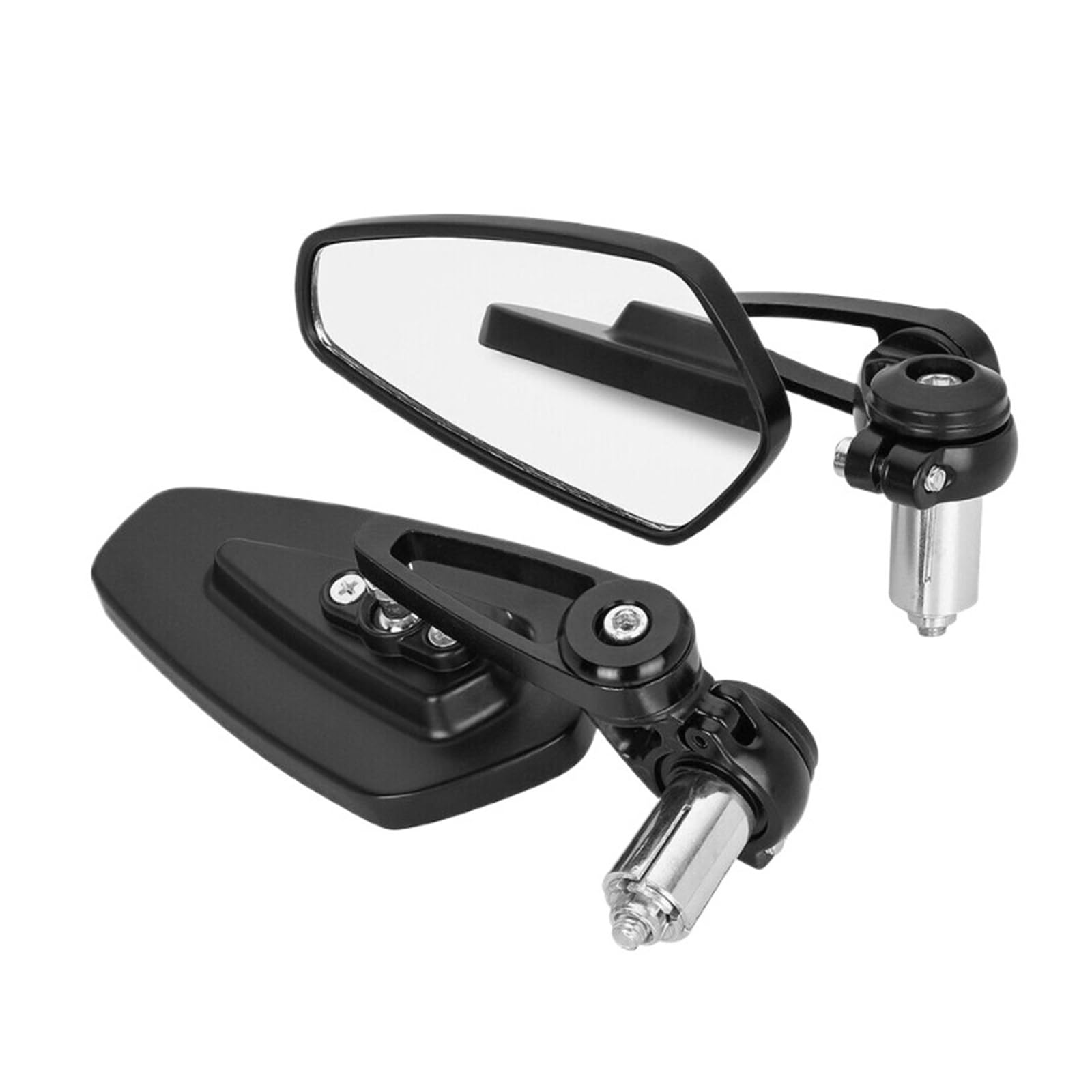 Espejos retrovisores urbanos de aluminio CNC de 22 mm para rutas en motocicleta 7