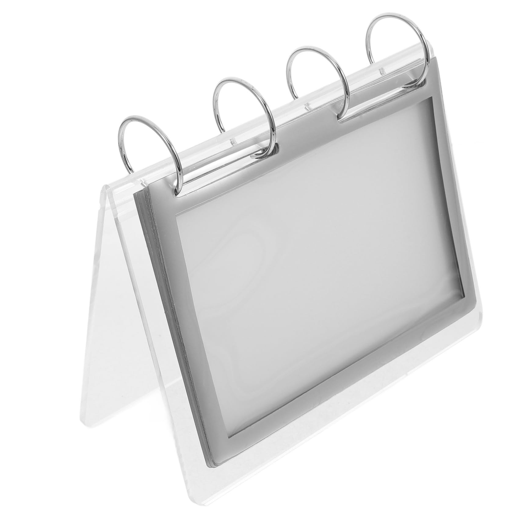 SHINEOFI 4piezas Soporte De Menú De Transparente Para Restaurante Expositor De Carteles Vertical Soporte De Exhibición Para Oficina y Eventos Estante De Menú Estable y Ligero