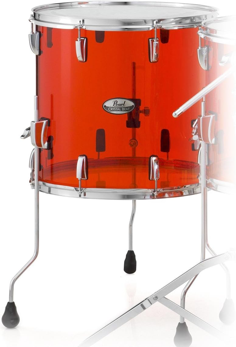 Pearl Crystal Beat Acrylic Floor Tom 16x15-Ruby Red