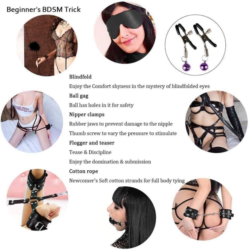 JLDN Bondage Set, SM Extreme Slave Sex Toys, para Parejas ...