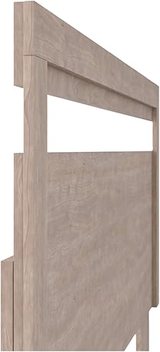 Miniatura 5 de Signature Design by Ashley Flannia - Cabecera moderna de plataforma, matrimonial, color marrón grisáceo