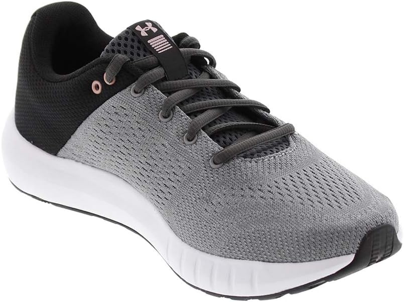 Under Armour Women's Micro G Pursuit Running Shoe 7 Steel (102)/Black
