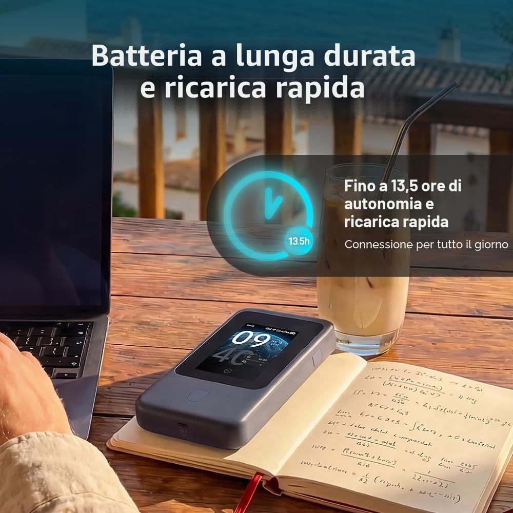 MUDI 7 (GL-E5800) | 5G NR Tri-Band Wi-Fi 7 Travel Router