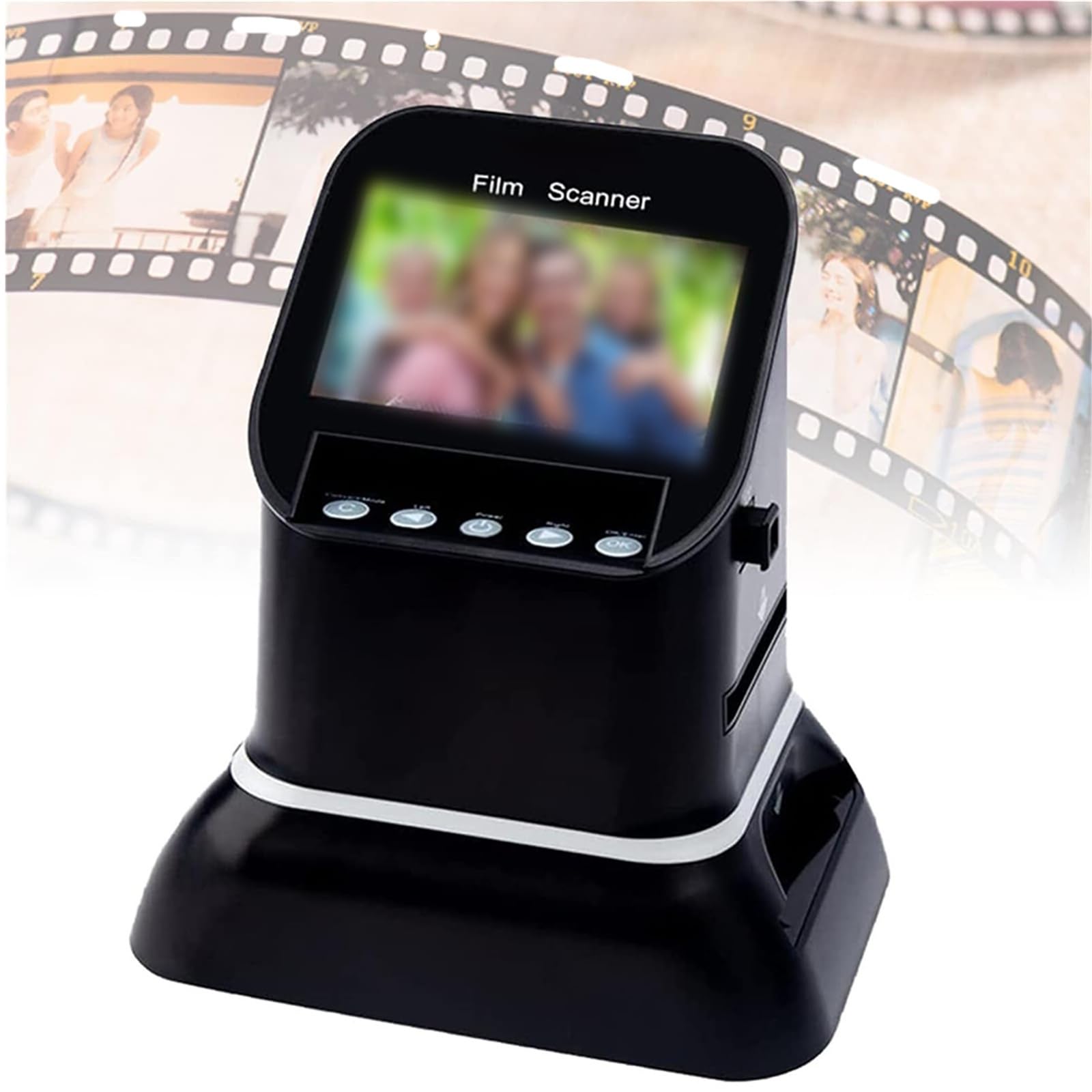 Film Negativo Scanner per 35mm 120 126 127 Diapositive, Alta Risoluzione 22MP Convertitore Digitale con 4.3 "Schermo LCD