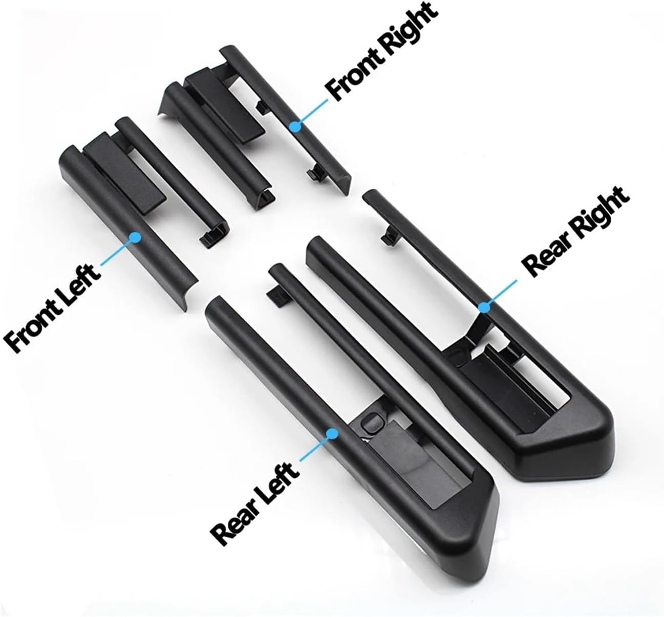 Car Left Right Seat Rail Sliding Track Trim Cover Fit For BMW 5 5GT 7 Series F10 F11 F18 F01 F02 F07 2009-2013(Gray,Right)