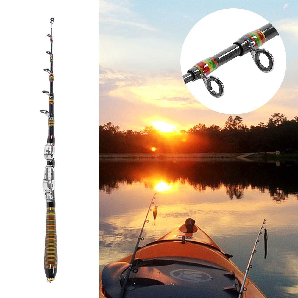 Angelrute Carbon Super Light Tragbare Angelrute Versenkbare EIS Angelrute 1,2 m / 1,5 m / 2,1 m / 2,4 m(150cm)