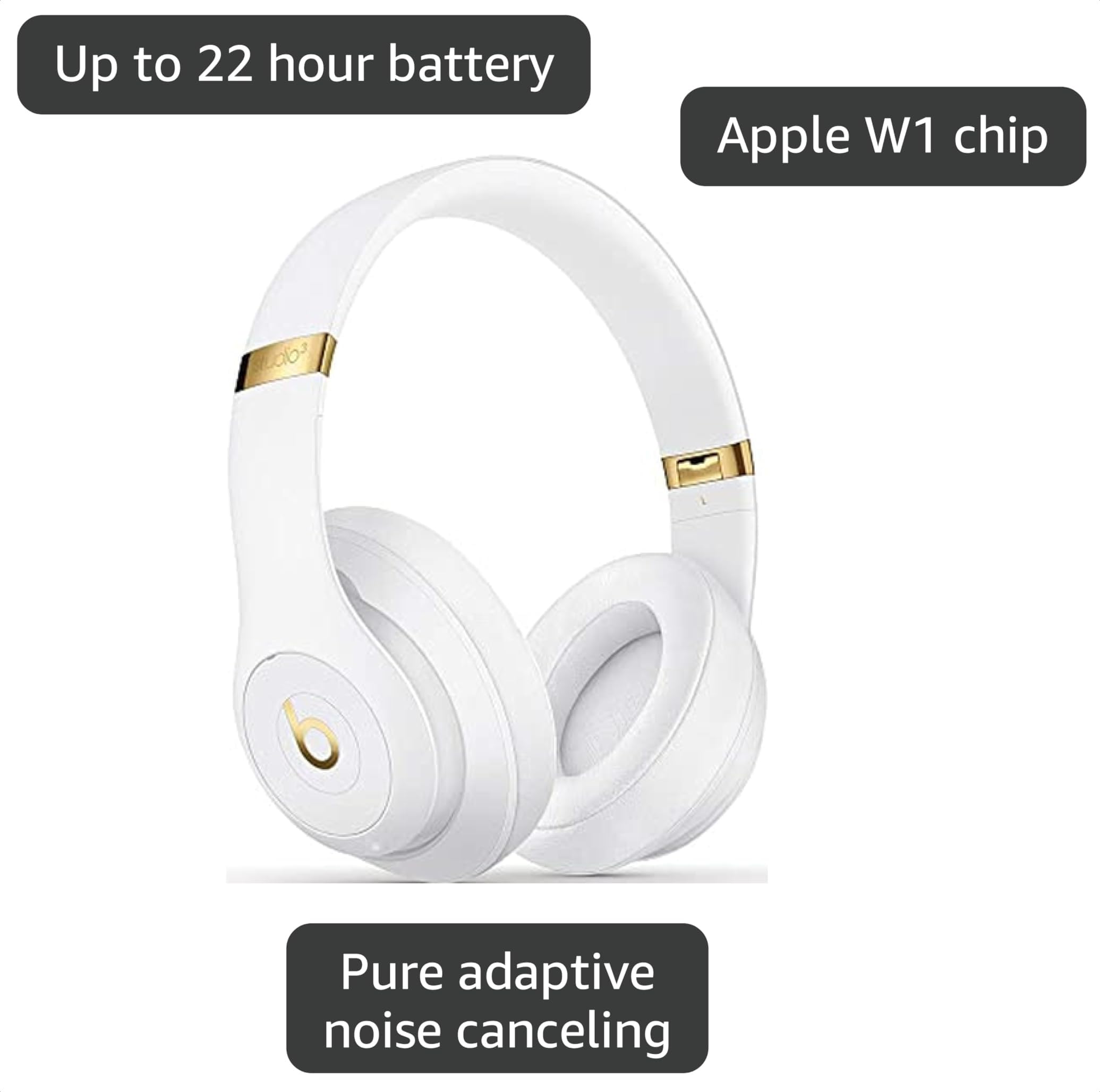 Amazon.com: Beats by Dr. Dre - Studio3 Wireless Headphones - White