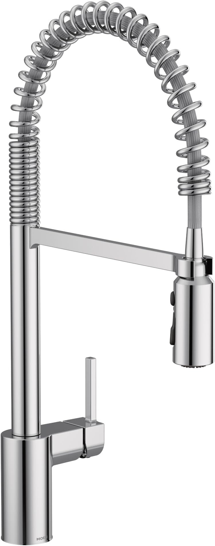 Align Chrome One-Handle Pre-Rinse Spring Pulldown Kitchen Faucet with Pull Down Sprayer and Power Boost, 5923
