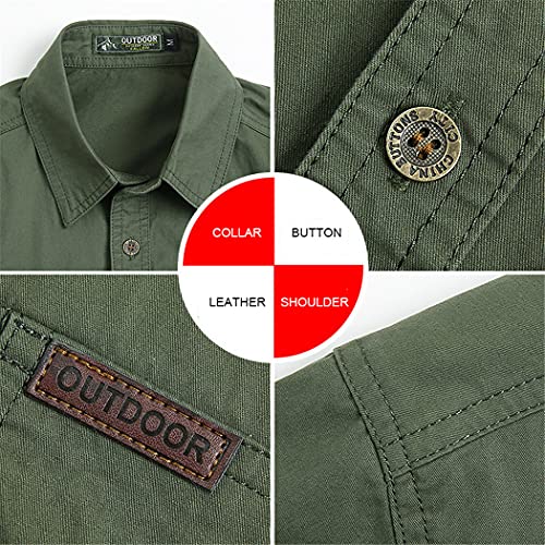 Chemise d'été homme décontractée surdimensionnée manches courtes XXL - 7