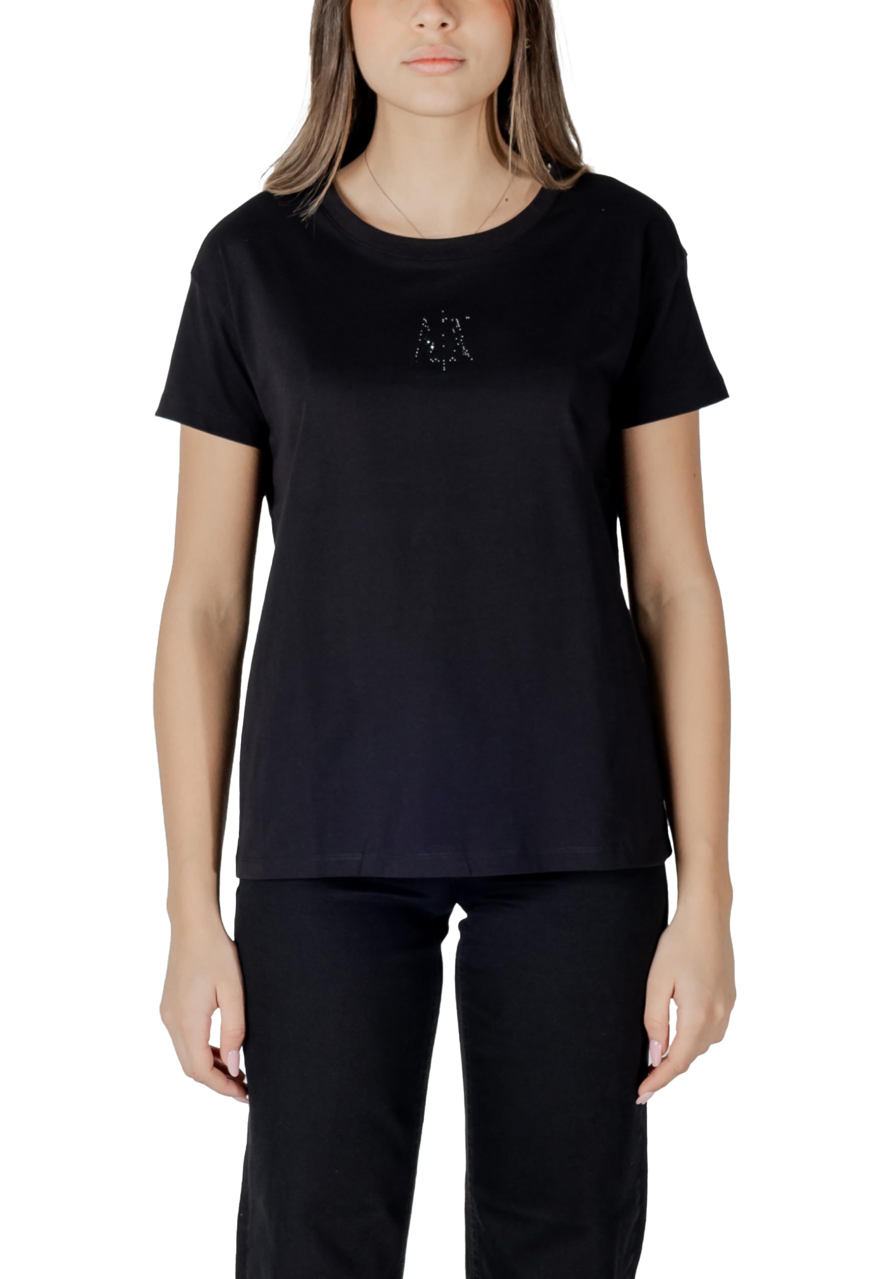 Armani Exchange Damen Icon Project, Shiny Logo T-Shirt (1er Pack)