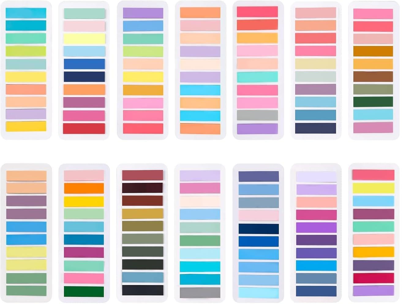 2800 pcs Marcadores Adhesivos, Etiquetas de color, Multifuncional Handy Post it, Pegatinas de conveniencia, Notas Destacadas Autoadhesivas para Anotar Libros y Mantener la Escritura Ordenada
