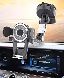 حامل الموبايل السحري بالشفط - قوي ومرن - يحمي موبايلك بطبقة سميكة من السيليكون - يدور بزاوية 360 درجة ، قابل للتعديل - سهل التركيب في السيارة والمنزل متعدد الاستخدامات - من رنا ستور