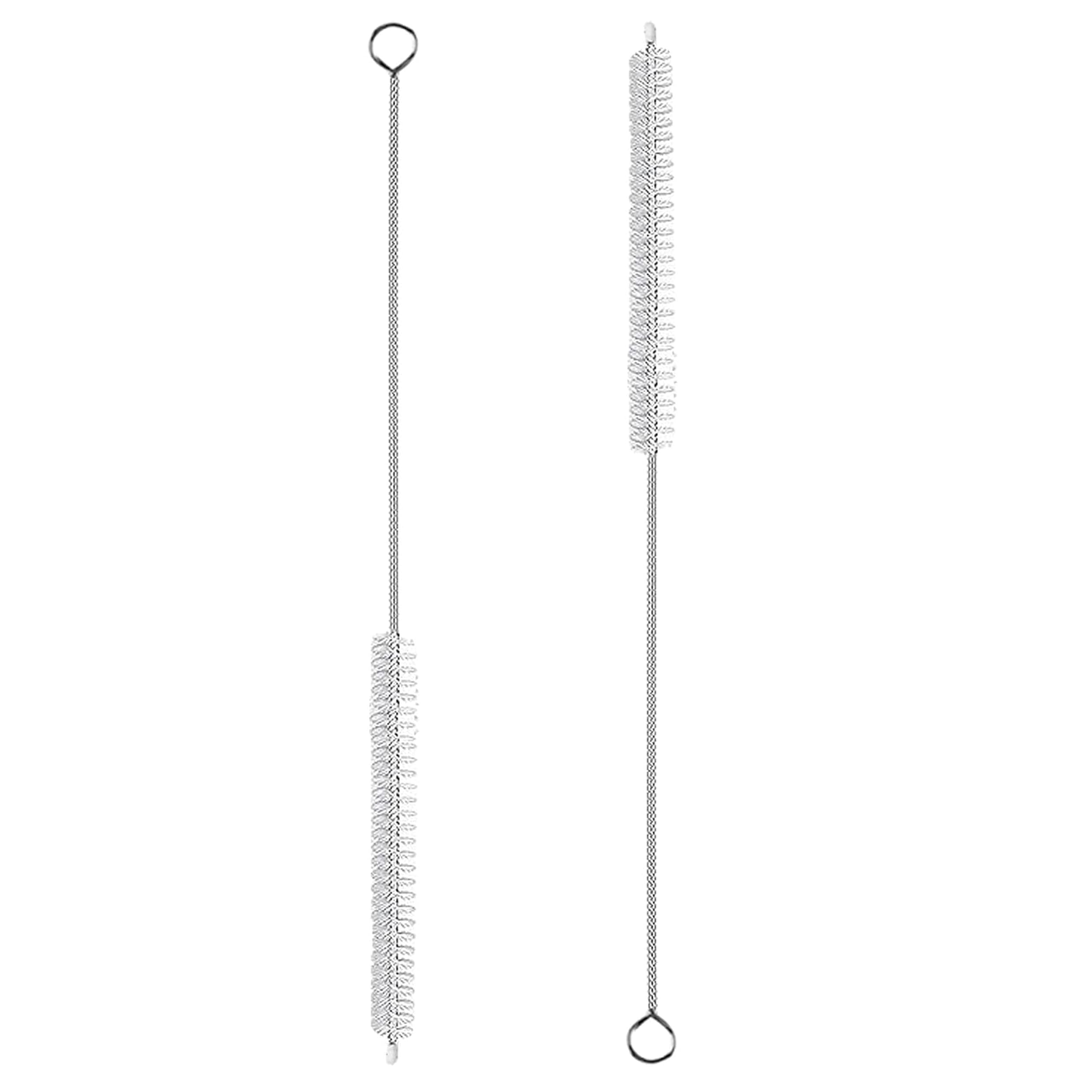 Cidyaust Clear Straw Cleaner Brush Extend 10-Inch Extra Long, Straw Brush Extra Long With Nylon Bristles, Reusable Straw Cleaner, Glass Straw/Water Bottles And Pipes.