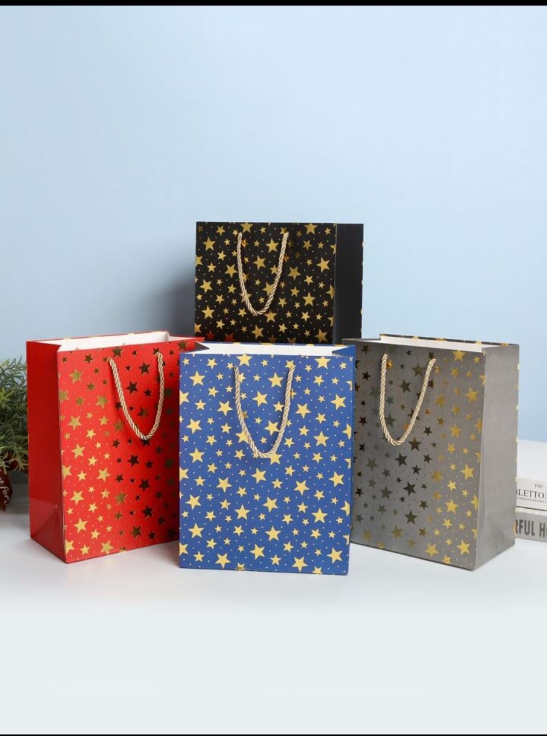 Shivani Enterprises Paper Bags for Gift, Abstract Colorful Paint Painting Shopping Carry Bag with handle, Return Gifts-Paper Gift Bag, Marriages Gifts Bags Weddings, Birthday (Pack of 12) (B08NXMH6GW) Amazon Price History, Amazon Price Tracker