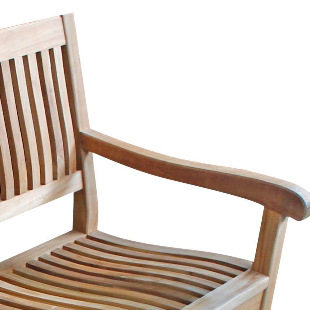 Echt Teak Gartenbank Bank Sitzbank Teakbank Kingsbury 150 x 90 x 6 cm B29B