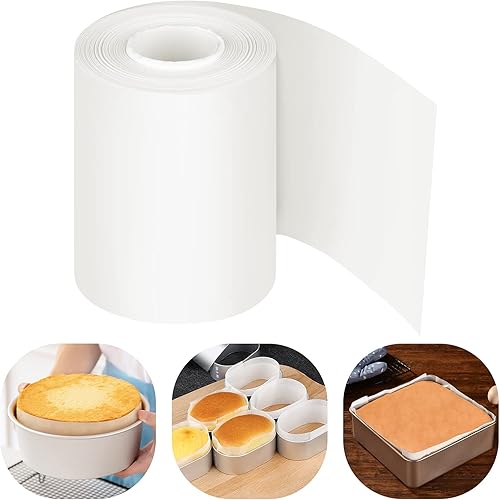 Juego de trazador de líneas laterales antiadherentes para tartas, tiras de papel pergamino para círculos de tartas, bandeja para hornear y molde de disponible en Yaxa Colombia