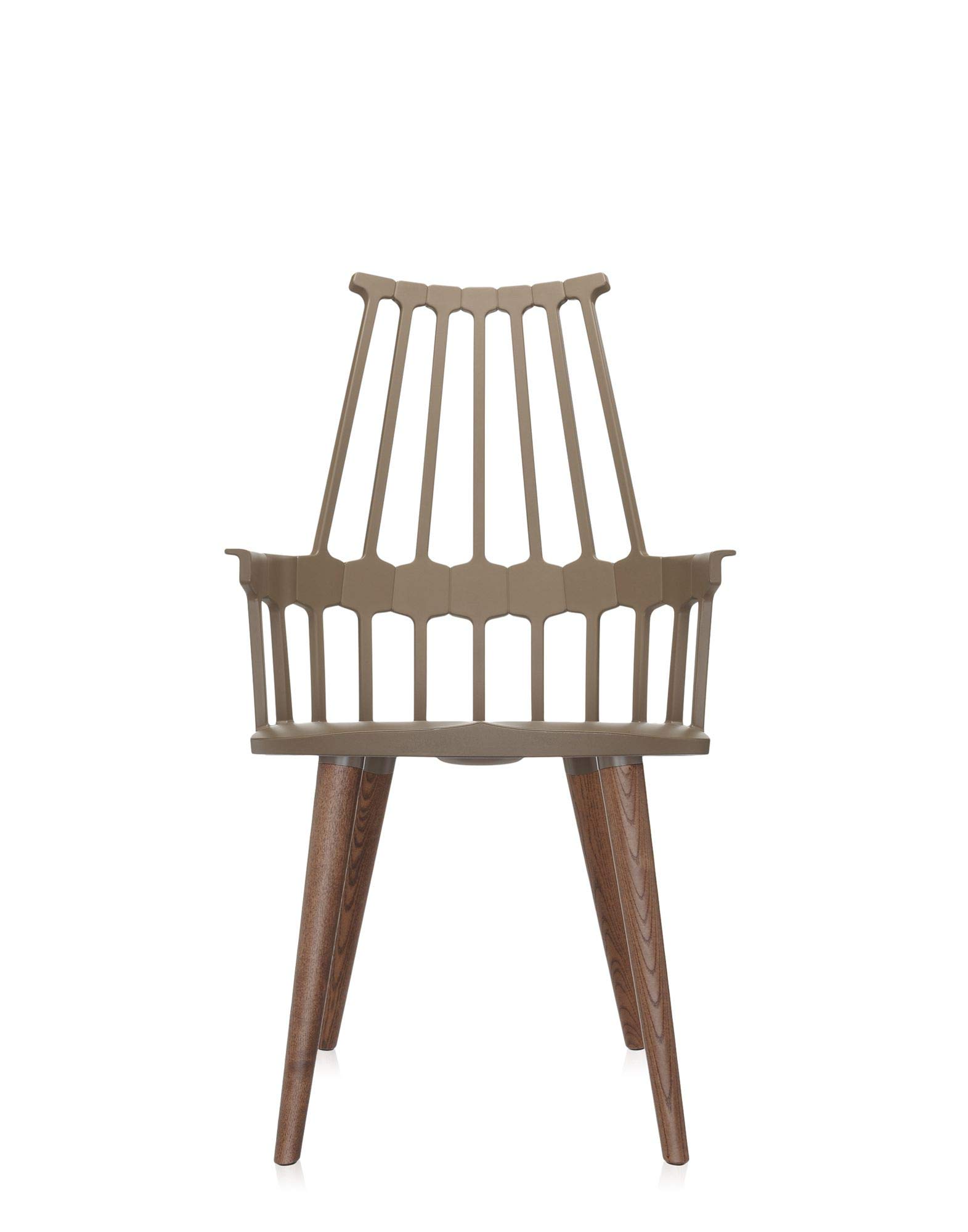 Amazon｜Kartell ダイニングチェア ヘーゼルナッツ W57/D60/H97/SH47cm