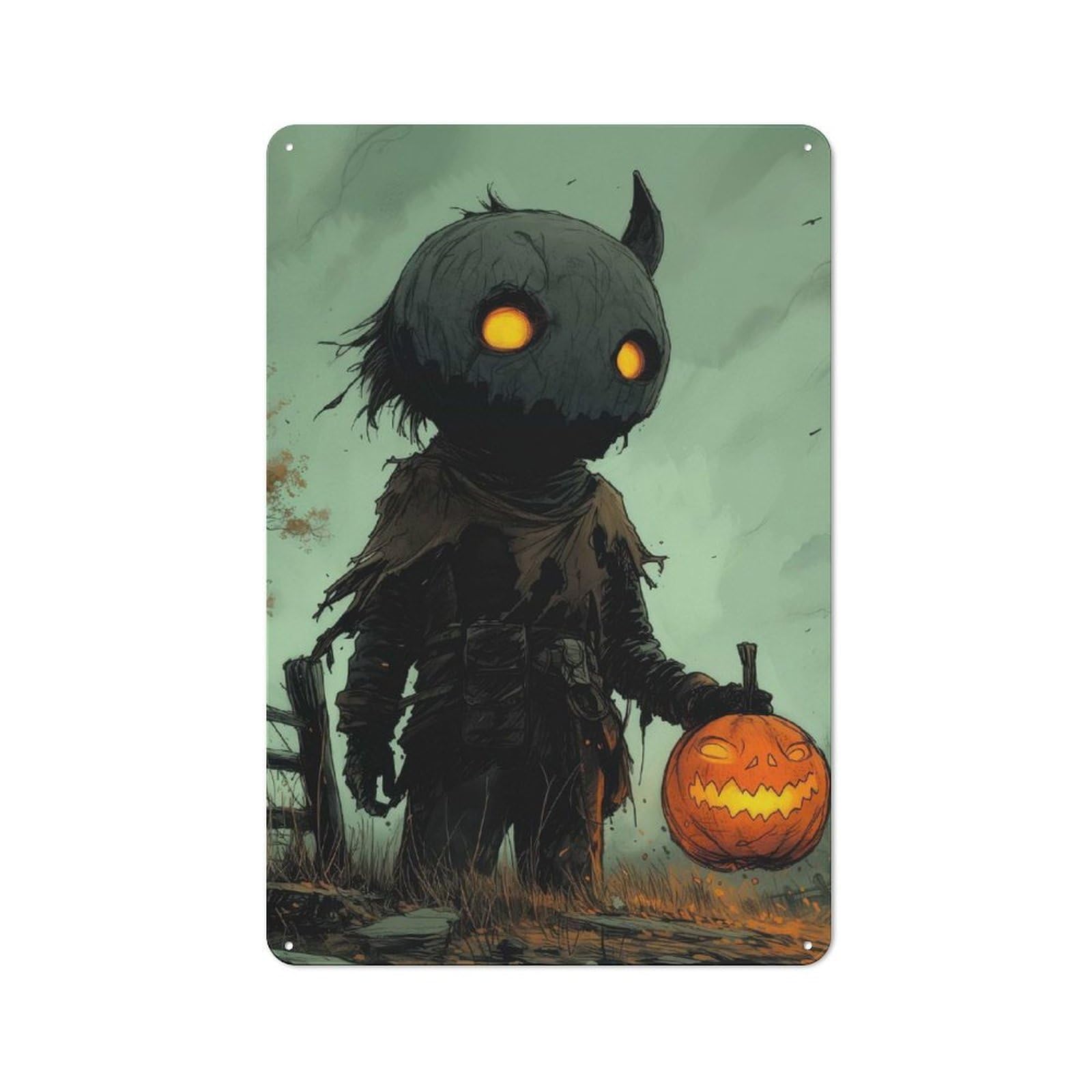 Headless Horseman Metal Wall Sign 30x20cm, Nostalgic Classic Pub Decor for Pub, Home Bar, Shed Or Man Cave