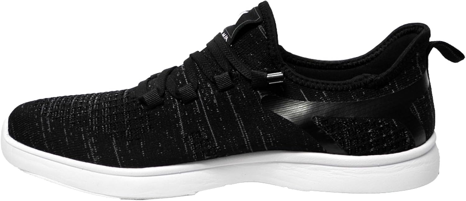Pyramid Men’s Path Lite “Hey Bro” Slip-On Knit Bowling Shoes - Lightweight Seamless Design, Athletic Fit, Breathable Knit Upper, Universal Slide Soles