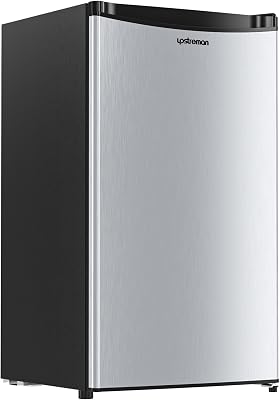 Galanz GL27S5 2.7 Cu Ft Mini Refrigerator - Stainless Steel, Single Door - Perfect For Dorm/Office